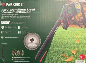 61p9kviAXdL._AC_SX679_.jpg Soffiatore a Lame Parkside 40V Verde Senza Batteria