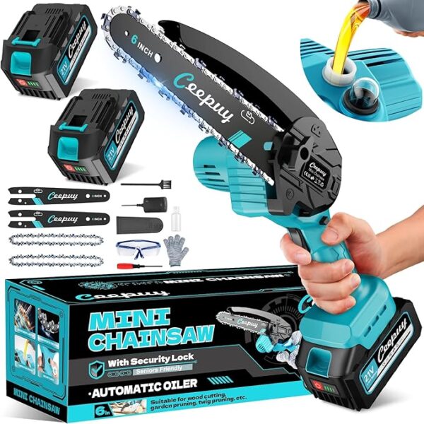 Motosega Elettrica a Batteria 10000mAh per Potatura